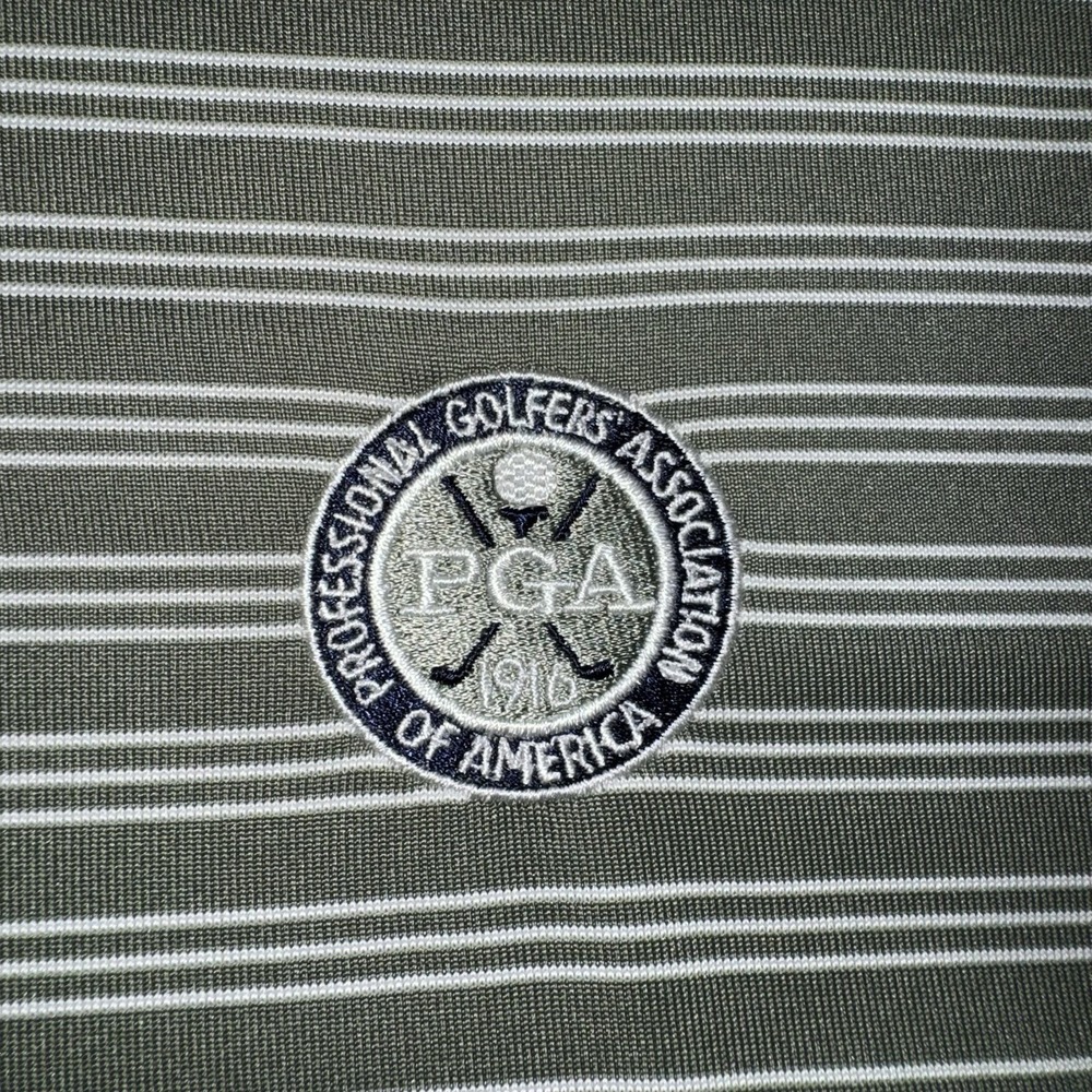 Men's XL Under Armour Professional Golfers Of America PGA Striped Golf Polo - Picture 3 of 6
